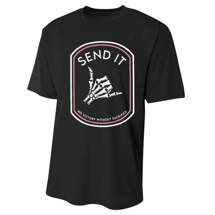 Send It No Victory Without Sacrifice Performance Sprint T-Shirt