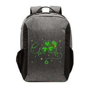 Stethocsope Irish Nurse St Patricks Day Shamrock Vector Backpack