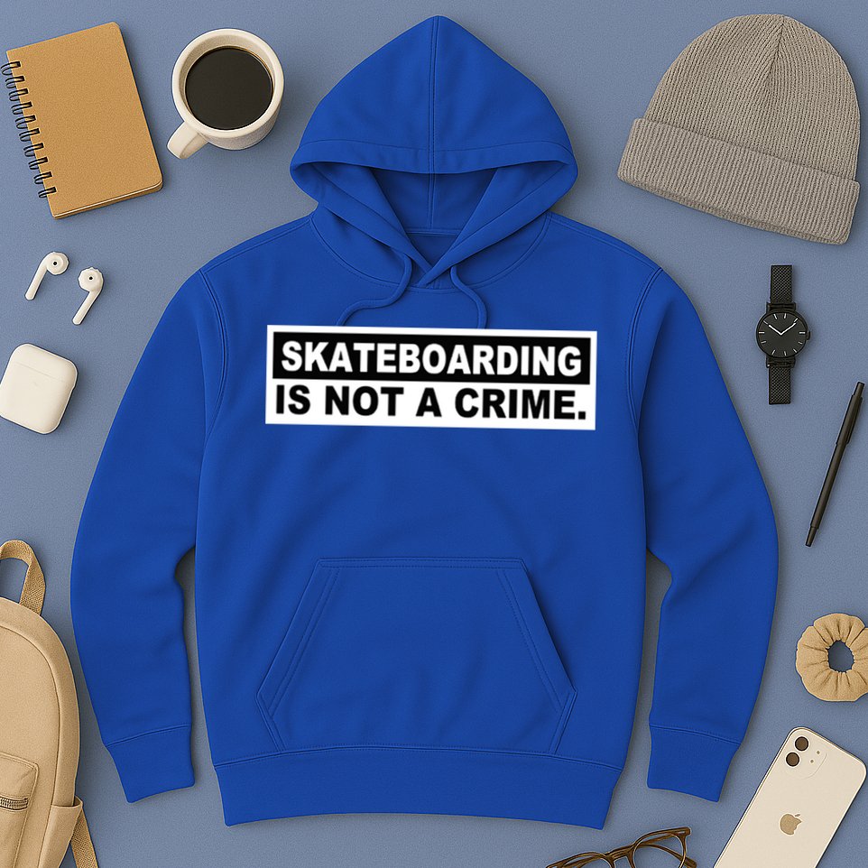 Skateboarding Is Not A Crime Cool Design Gift Hoodie