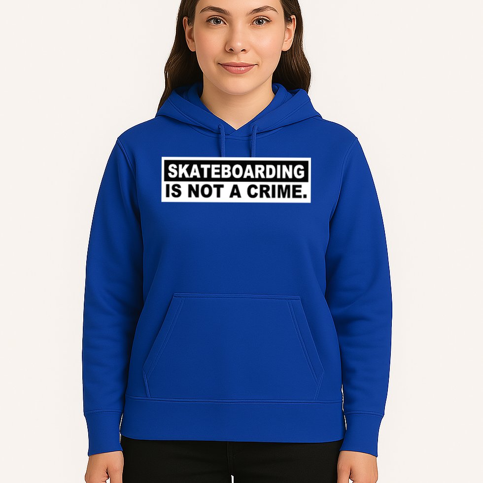 Skateboarding Is Not A Crime Cool Design Gift Hoodie