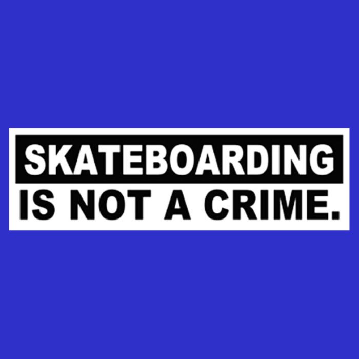 Skateboarding Is Not A Crime Cool Design Gift Toddler Sweatshirt