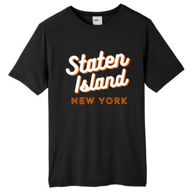 Staten Island Ny Retro Si Ny Tall Fusion ChromaSoft Performance T-Shirt