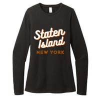 Staten Island Ny Retro Si Ny Womens CVC Long Sleeve Shirt