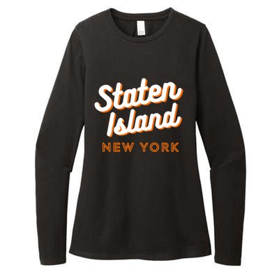 Staten Island Ny Retro Si Ny Womens CVC Long Sleeve Shirt