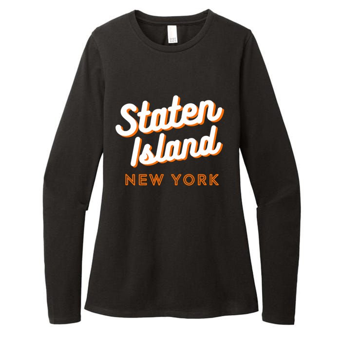 Staten Island Ny Retro Si Ny Womens CVC Long Sleeve Shirt