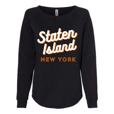 Staten Island Ny Retro Si Ny Womens California Wash Sweatshirt