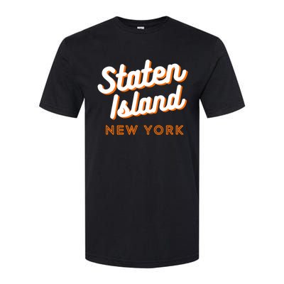 Staten Island Ny Retro Si Ny Softstyle CVC T-Shirt