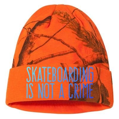 Skateboarding Is Not A Crime Skating Extreme Sport Gift Kati Licensed 12" Camo Beanie