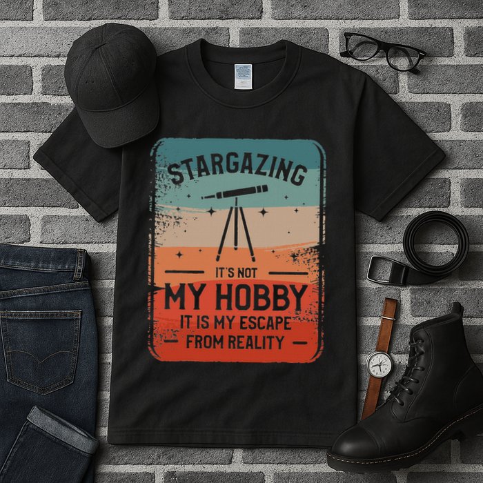 Stargazing ItS Not My Hobby It Is My Escape From Reality Tall T-Shirt