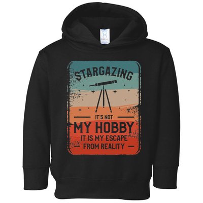 Stargazing ItS Not My Hobby It Is My Escape From Reality Toddler Hoodie