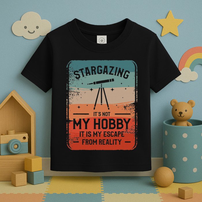 Stargazing ItS Not My Hobby It Is My Escape From Reality Toddler T-Shirt
