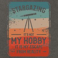 Stargazing ItS Not My Hobby It Is My Escape From Reality Cotton Canvas Backpack