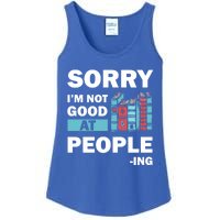 Sorry Im Not Good At People Ing Funny Librarian Funny Gift Funny Gift Ladies Essential Tank