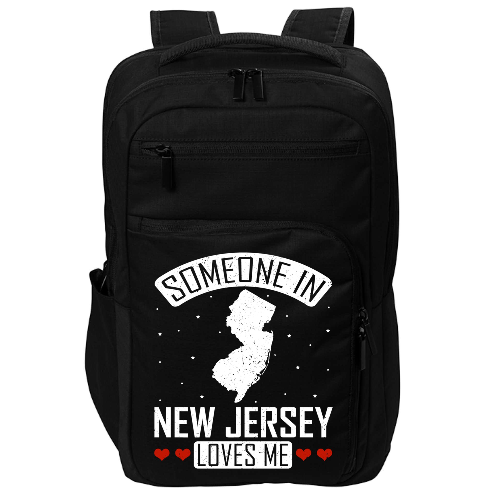 Someone In New Jersey Loves Me Nj State Souvenir Gift Impact Tech Backpack