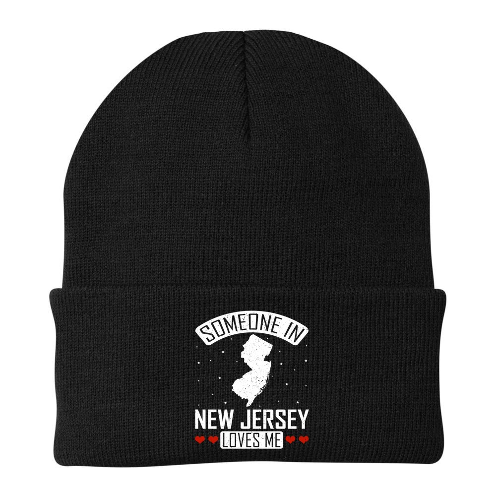 Someone In New Jersey Loves Me Nj State Souvenir Gift Beanie
