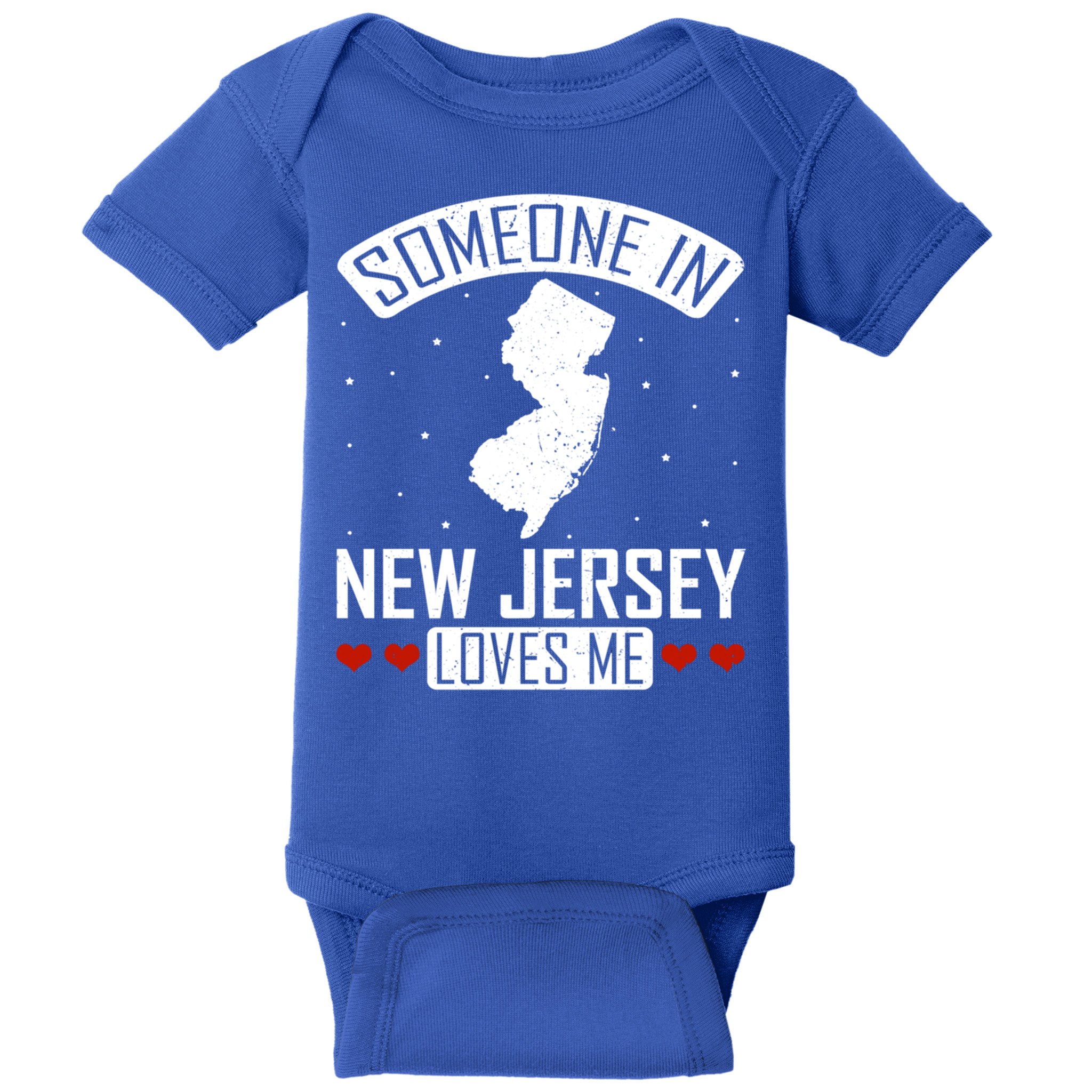 Someone In New Jersey Loves Me Nj State Souvenir Gift Baby Bodysuit