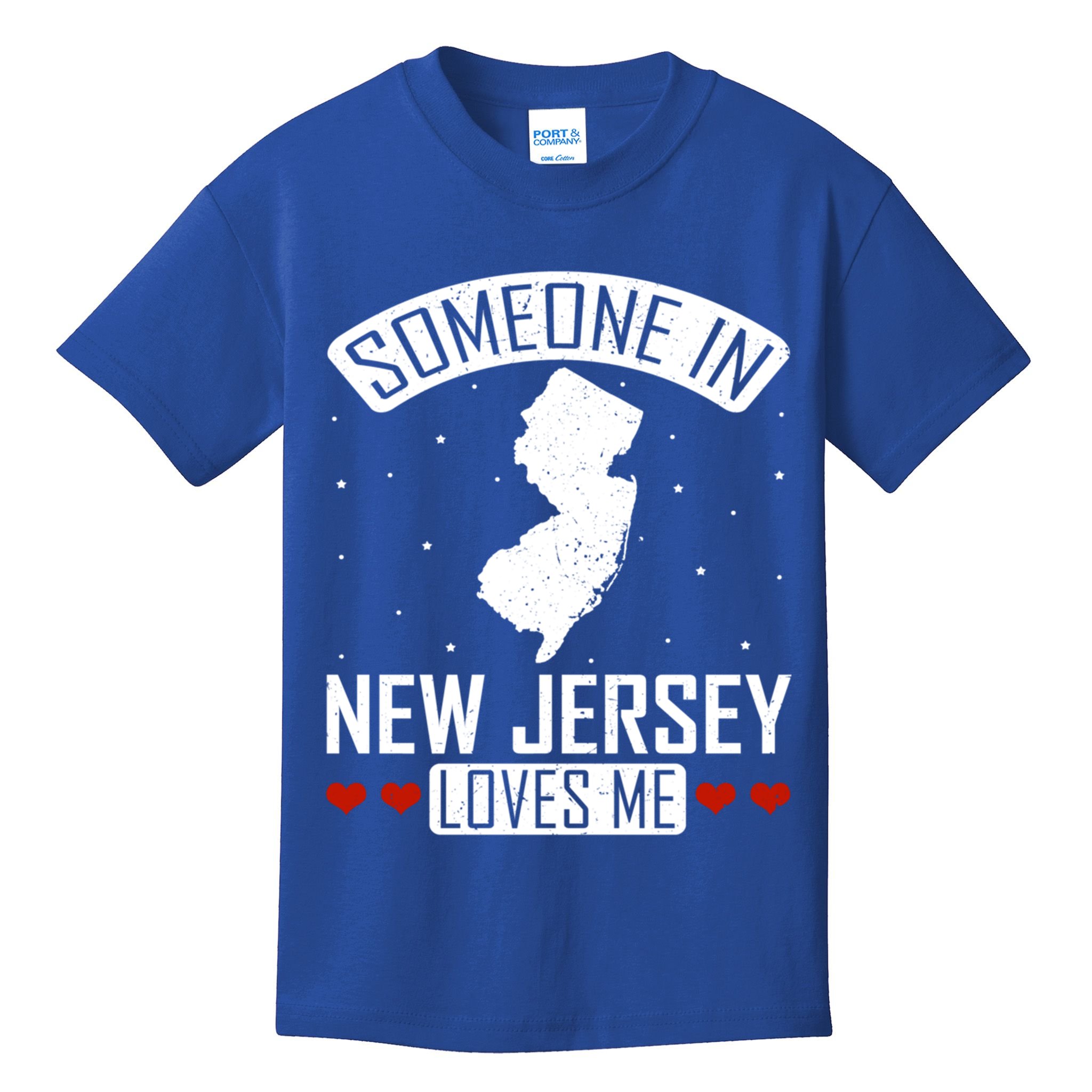 Someone In New Jersey Loves Me Nj State Souvenir Gift Kids T-Shirt