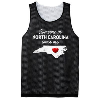 Someone In North Carolina Loves Me North Carolina Mesh Reversible Basketball Jersey Tank