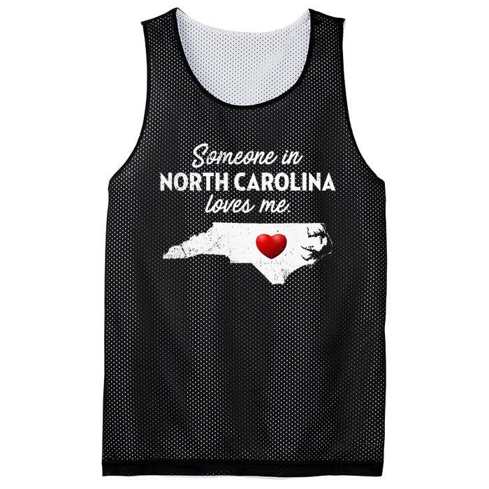 Someone In North Carolina Loves Me North Carolina Mesh Reversible Basketball Jersey Tank