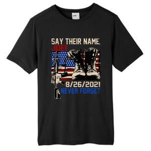 say ir names joe names of fallen soldiers 13 heroes Tall Fusion ChromaSoft Performance T-Shirt