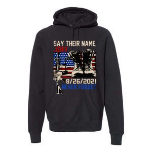 say ir names joe names of fallen soldiers 13 heroes Premium Hoodie