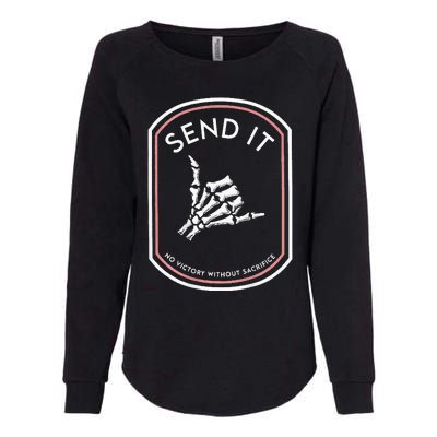 Send It No Victory Without Sacrifice Womens California Wash Sweatshirt