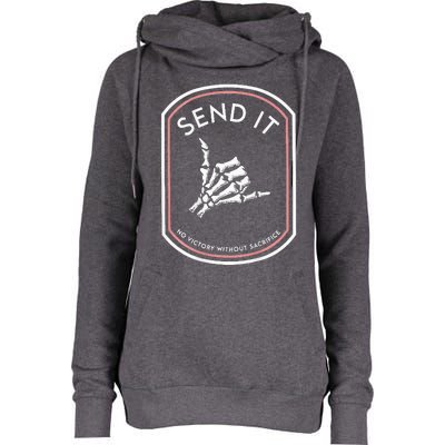 Send It No Victory Without Sacrifice Womens Funnel Neck Pullover Hood