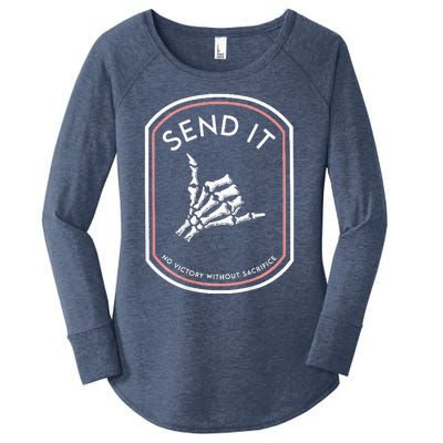 Send It No Victory Without Sacrifice Women's Perfect Tri Tunic Long Sleeve Shirt