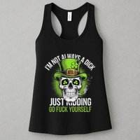 Skull IM Not Always A Dick Just Ding Go Fuck Yourself .Png Womens Tank Top
