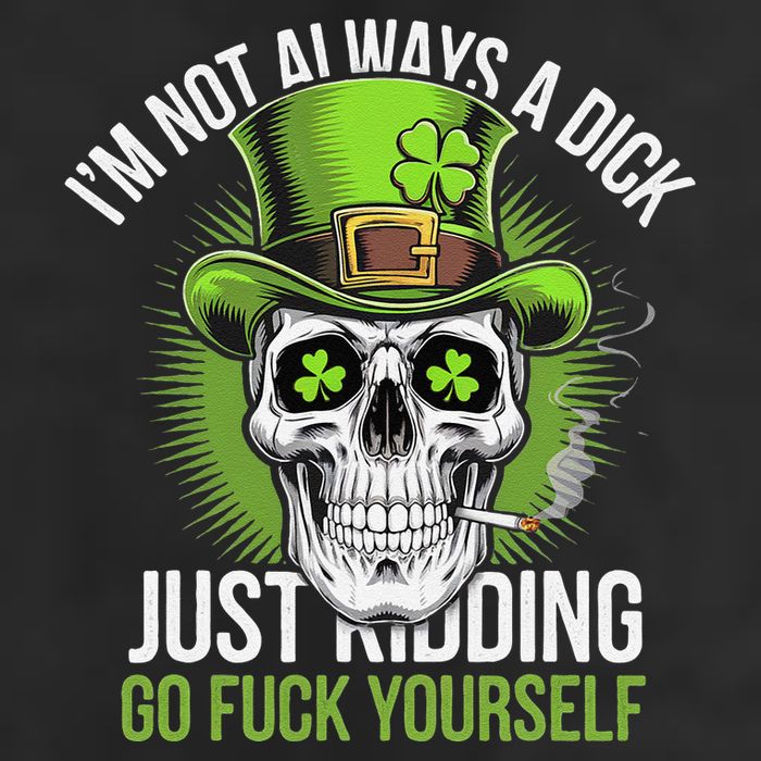 Skull IM Not Always A Dick Just Ding Go Fuck Yourself .Png Golf Towel