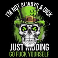 Skull IM Not Always A Dick Just Ding Go Fuck Yourself .Png Short Acrylic Beanie