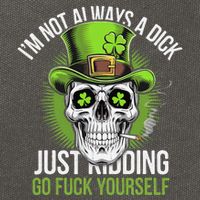 Skull IM Not Always A Dick Just Ding Go Fuck Yourself .Png Cotton Canvas Backpack