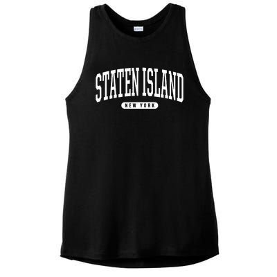 Staten Island New York Staten Island Ladies PosiCharge Tri-Blend Wicking Tank