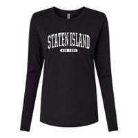 Staten Island New York Staten Island Womens Cotton Relaxed Long Sleeve T-Shirt