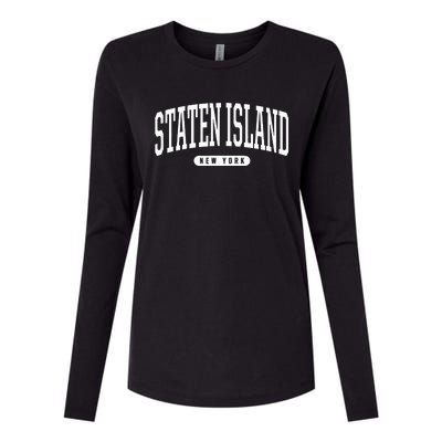 Staten Island New York Staten Island Womens Cotton Relaxed Long Sleeve T-Shirt