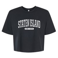 Staten Island New York Staten Island Bella+Canvas Jersey Crop Tee