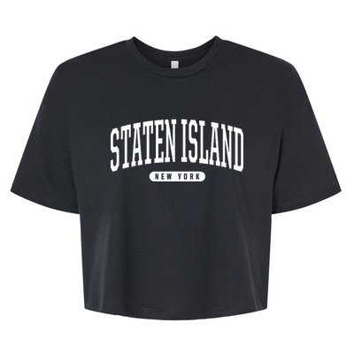 Staten Island New York Staten Island Bella+Canvas Jersey Crop Tee