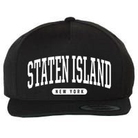 Staten Island New York Staten Island Wool Snapback Cap