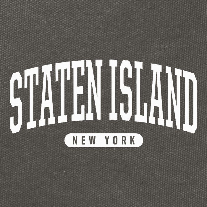 Staten Island New York Staten Island Cotton Canvas Backpack