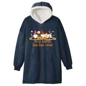 Sicu Icu Nurse Rn Halloween Boo Boo Crew Funny Gift Hooded Wearable Blanket