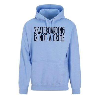 Skateboarding Is Not A Crime Skating Extreme Sport Cool Gift Unisex Surf Hoodie