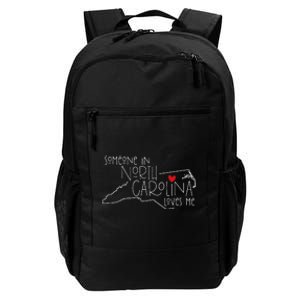 Someone In North Carolina Loves Me Funny State Map Design Daily Commute Backpack