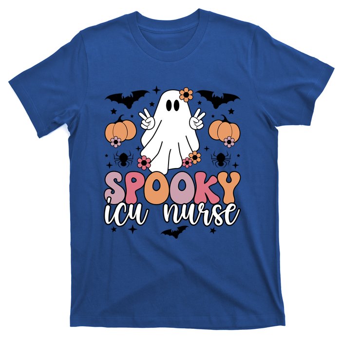 Spooky Icu Nurse Halloween Intensive Care Unit Nurse Gift T-Shirt