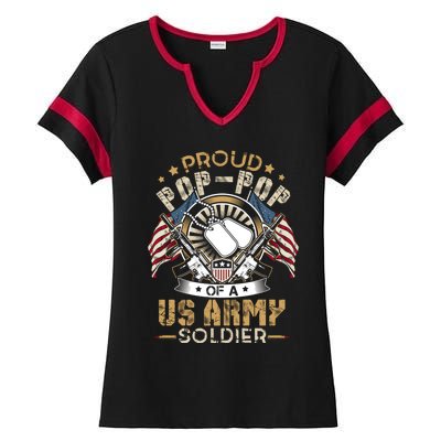 She Is Not Just A Soldier She Is My Daughter Proud Army Mom Gift Ladies Halftime Notch Neck Tee