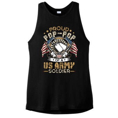 She Is Not Just A Soldier She Is My Daughter Proud Army Mom Gift Ladies PosiCharge Tri-Blend Wicking Tank