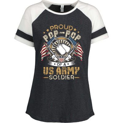 She Is Not Just A Soldier She Is My Daughter Proud Army Mom Gift Enza Ladies Jersey Colorblock Tee