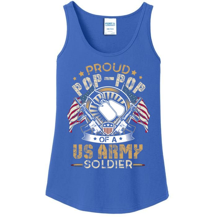 She Is Not Just A Soldier She Is My Daughter Proud Army Mom Gift Ladies Essential Tank