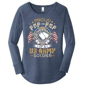 She Is Not Just A Soldier She Is My Daughter Proud Army Mom Gift Women's Perfect Tri Tunic Long Sleeve Shirt