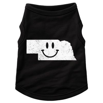 Smiling In NE – Funny Nebraska Happy Face Doggie Tank