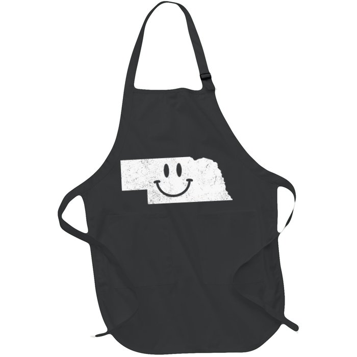 Smiling In NE – Funny Nebraska Happy Face Apron